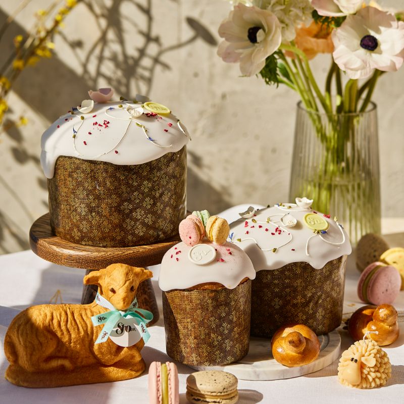 Пухка та ніжна класична паска панеттоне велика